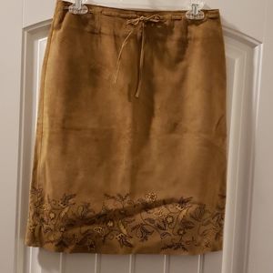 Vintage leather skirt